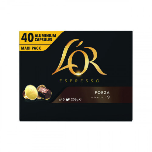 L'Or Nespresso Forza Capsule (Pack of 40) 4028489