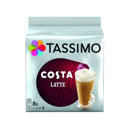 Tassimo Costa Latte Coffee 239.2g Capsules (5 Packs of 8) 4051474
