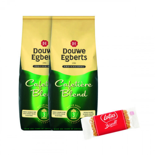 Douwe Egberts Cafetiere Blend Coffee 1kg Buy 2 Get FOC Lotus Biscuits
