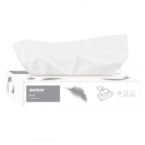 Katrin Plus Facial Tissues 2-Ply 100 Sheets (Pack of 40) 11797