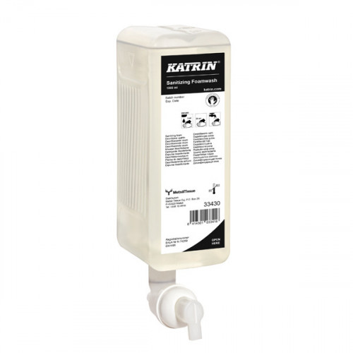 Katrin Sanitising Foam Wash 1 Litre (Pack of 6) 33430