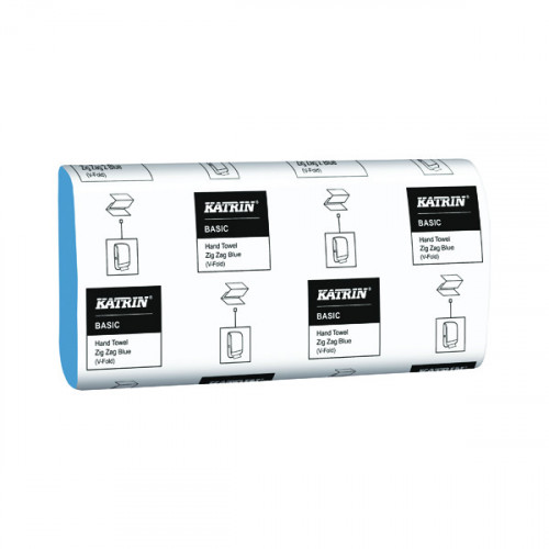KATRIN ZIGZAG HAND TOWELS BLU PK5000