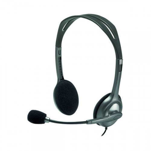 Logitech H110 Headset (1.8m cable length, 3.5mm audio out) 981-000271