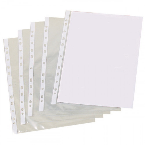 CLEAR A4 PUNCHED POCKET PK500