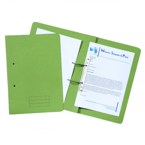 Spiral Files 285gsm Foolscap Green (Pack of 50) TFM50-GRNZ