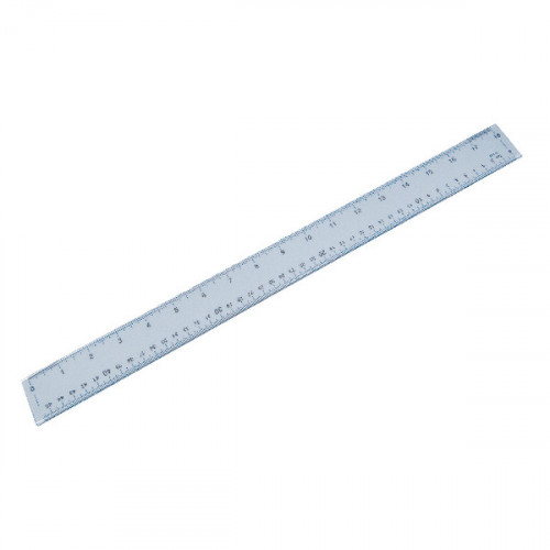 DISCONTINUED - Plastic Shatter Resistant Ruler 45cm Clear 843800/1