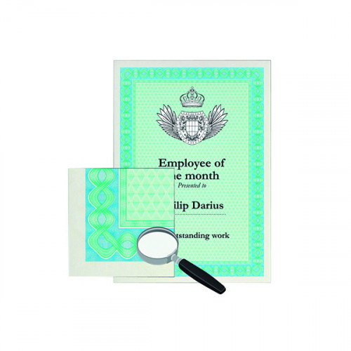 Decadry A4 Helicoid Turquoise/Blue B Certificate Paper 115gsm (Pack of 70) DSD1052