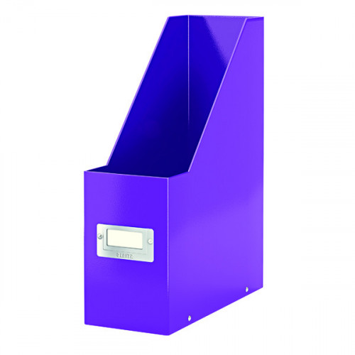 Leitz WOW Click and Store Magazine File Purple 60470062