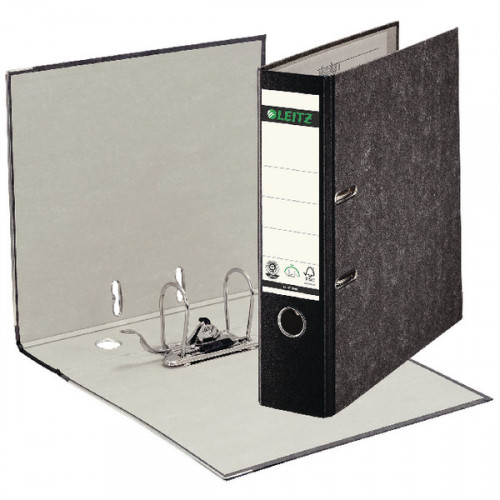 LEITZ 180 LACH FILE 80MM A4 BLK PK10