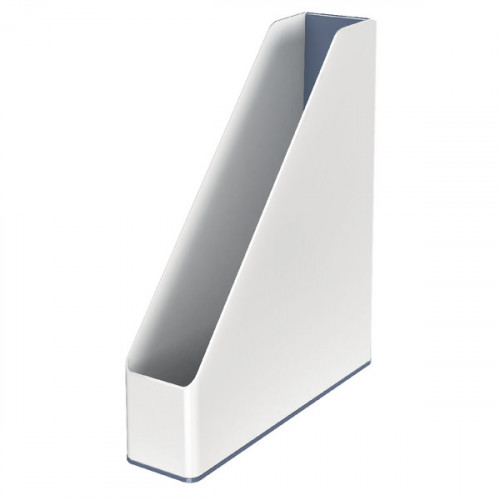 Leitz WOW Magazine File Dual Colour White/Grey 53621001
