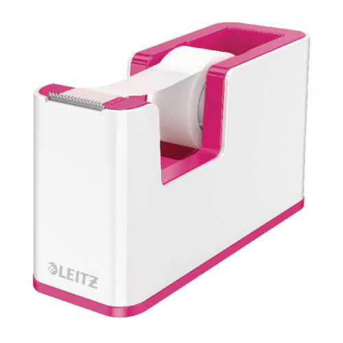 Leitz WOW Tape Dispenser Dual Colour White/Pink 53641023