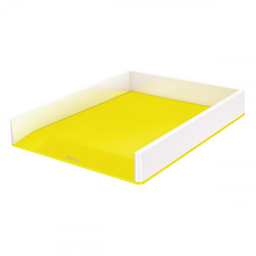 Leitz WOW Letter Tray Dual Colour White/Yellow 53611016