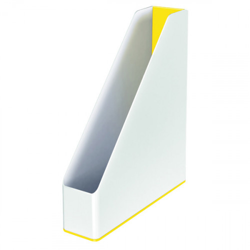 Leitz WOW Magazine File Dual Colour White/Yellow 53621016
