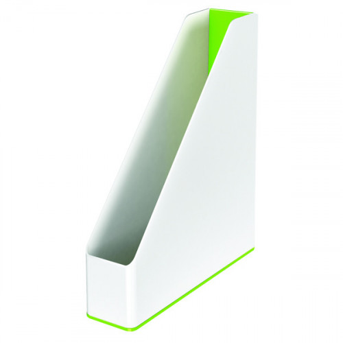 Leitz WOW Magazine File Dual Colour White/Green 53621054