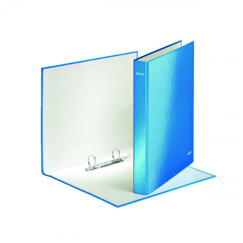 Leitz Wow 2 D-Ring Binder 25mm A4 Plus Blue (Pack of 10) 42410036