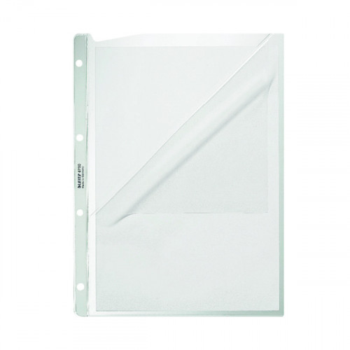 Leitz Pocket Embossed 0.13mm PP A4 Clear (Pack of 100) 4780003