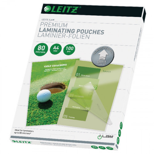 Leitz iLAM Prem Laminating Pouch A4 160 Micron (Pack of 100) 74780000