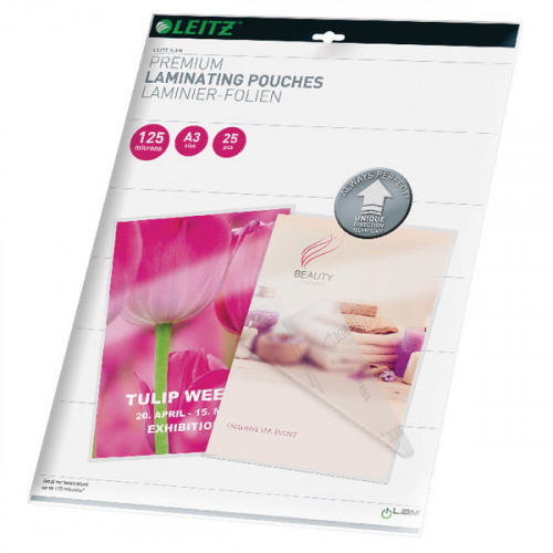 Leitz iLAM Prem Laminating Pouch A3 250 Micron (Pack of 25) 74890000