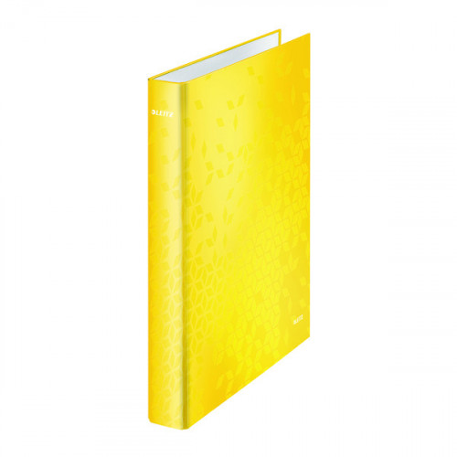 Leitz WOW Ring Binder Yellow A4 25mm (Pack of 10) 42410016