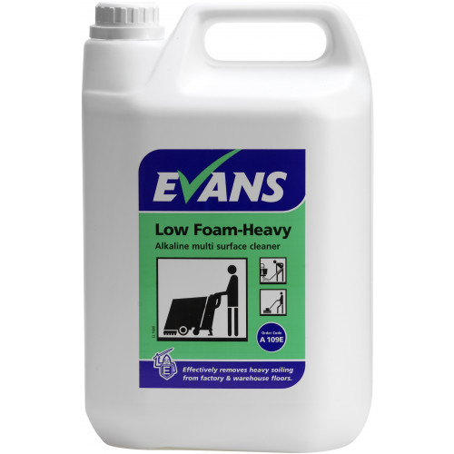Evans Low Foam Heavy Floor Cleaner for Scrubber Driers per 5Ltr (A109EEV2)