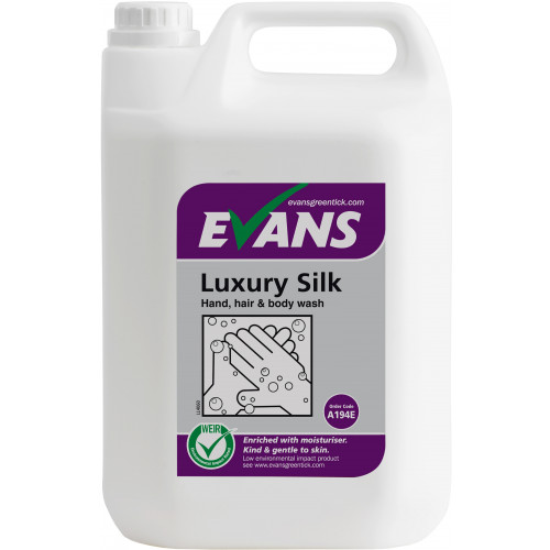 Evans Silk White Liquid Soap per 5 Ltr (A194EEV2)