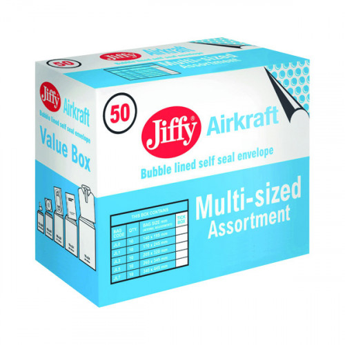 Jiffy AirKraft Bag Assorted Sizes (Pack of 50) JL-SEL-A