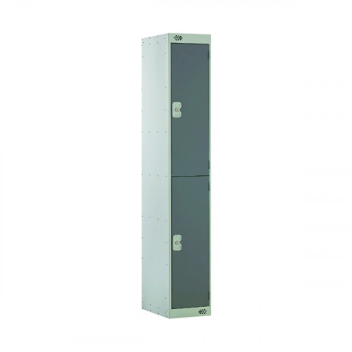 TWO COMPARTMENT LOCKER 300 D/GREY