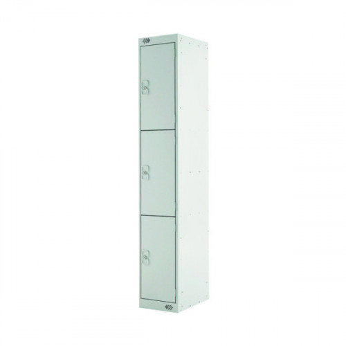 THREE COMPARTMENT LOCKER 300 L/GREY