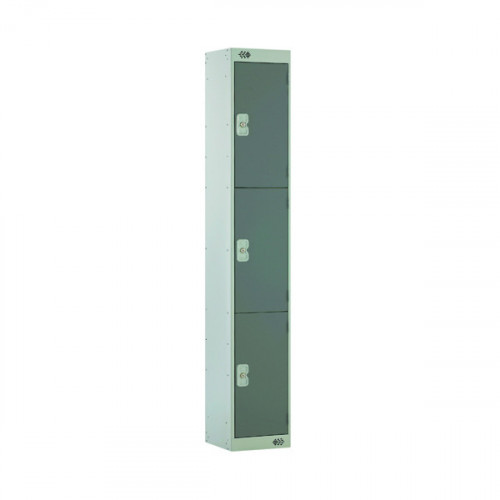 THREE COMPARTMENT LOCKER 300 D/GREY