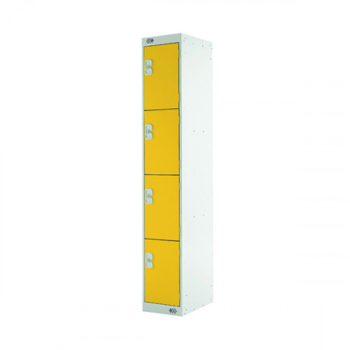 FOUR COMPARTMENT LOCKER 300 YELLOW
