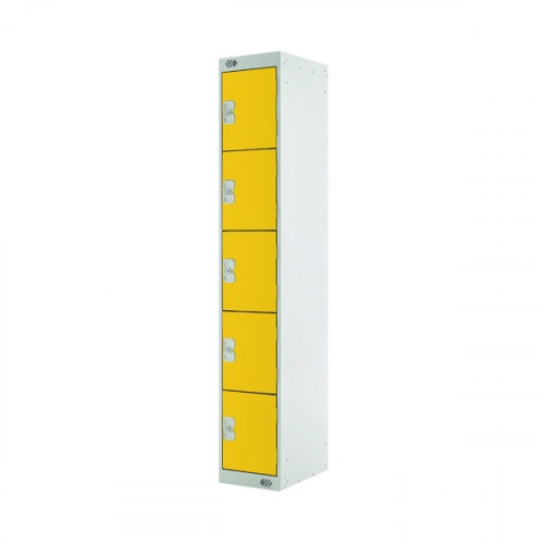 FIVE COMPARTMENT LOCKER 300 YELLOW