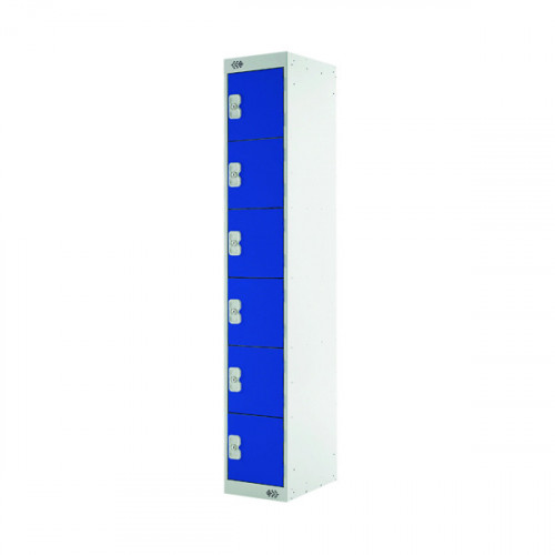 SIX COMPARTMENT LOCKER 300 BLUE