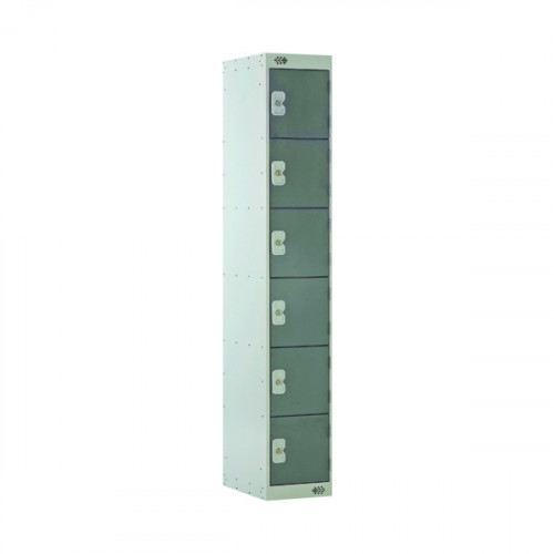 SIX COMPARTMENT LOCKER 300 D/GREY