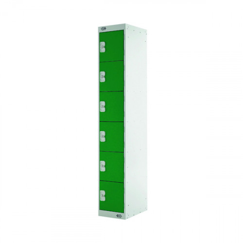 SIX COMPARTMENT LOCKER 300 GREEN