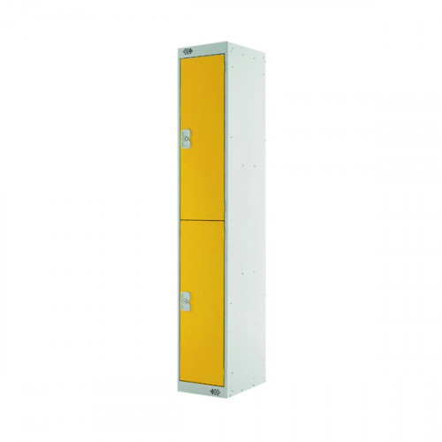 TWO COMPARTMENT LOCKER 450 YELLOW