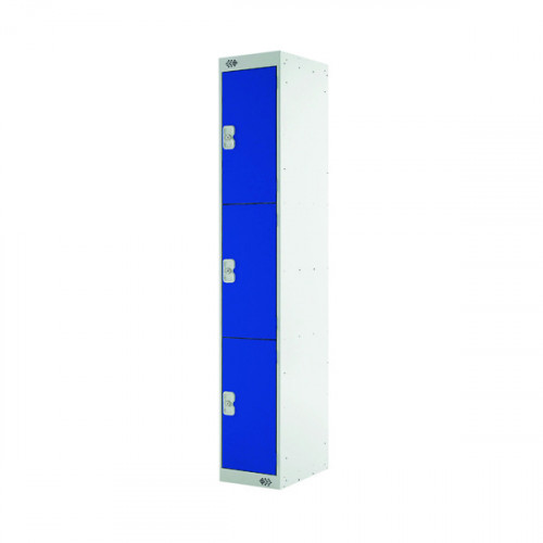 THREE COMPARTMENT LOCKER 450 BLUE