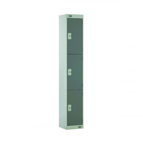 THREE COMPARTMENT LOCKER 450 D/GREY