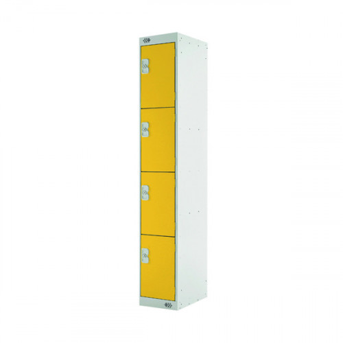 FOUR COMPARTMENT LOCKER 450 YELLOW
