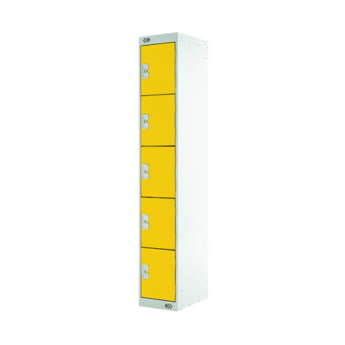 FIVE COMPARTMENT LOCKER 450 YELLOW