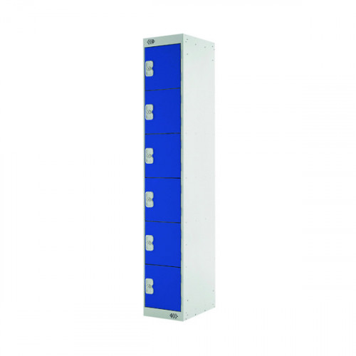 SIX COMPARTMENT LOCKER 450 BLUE