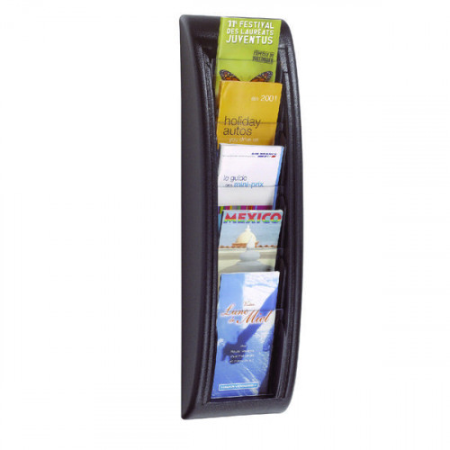 Fast Paper Quick Fit System Wall Display 5 x 1/3 A4 Black F406201