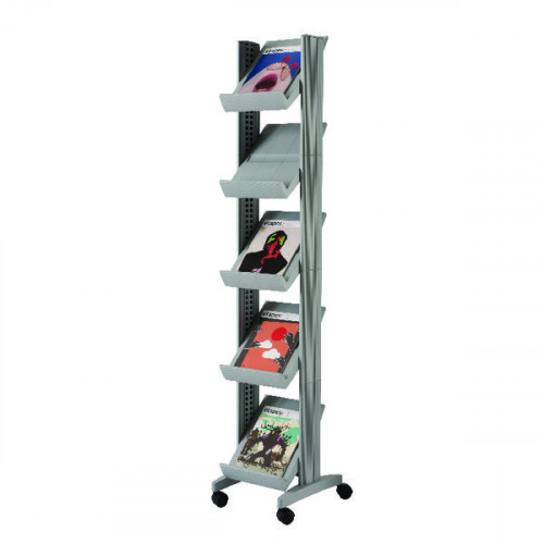 Fast Paper Mobile Literature Display Silver 259N.35