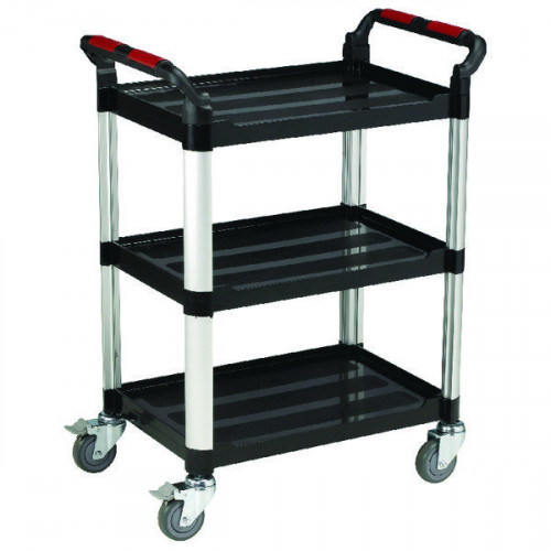 BARTON 3 SHELF STD PLASTIC TROLLEY