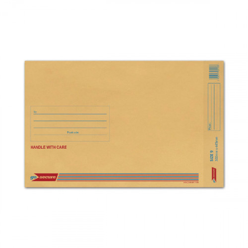 GoSecure Bubble Envelope Size 9 290x435mm Gold (Pack of 50) ML10058