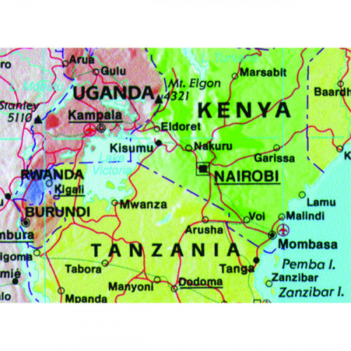 Map Marketing Giant World Political Laminated Map GWLD