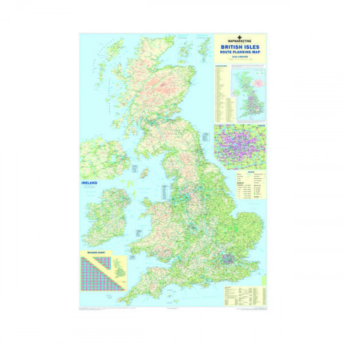 Map Marketing British Isles Motoring Laminated Map BIM