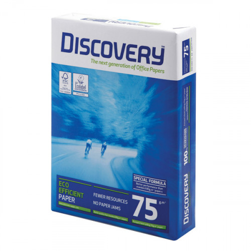 DISCOVERY WHT A4 PAPER 75GSM 5XREAMS