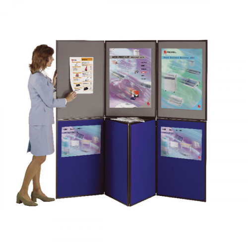 Nobo Ultra Lightweight Showboard 7 Panel Grey/Blue 1901080