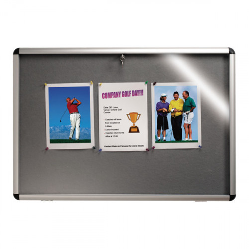 Nobo Internal Display Case A1 Grey Felt 31333500