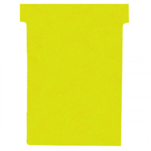 NOBO T-CARD SIZE 2 YELLOW PK100